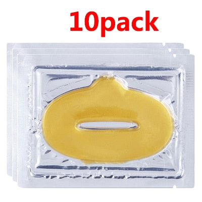 10 PCS GOLD BIO COLLAGEN LIP MASK